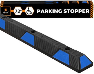 Xpose Safety 4 in. tall Parking Block Stop Black/Blue 72 in.