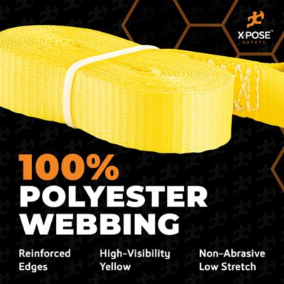 Image showing  4 Pack Heavy Duty Ratchet Straps with Double S Hooks Yellow 1 in. x 15 foot