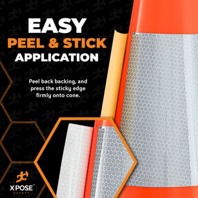 Image showing  6 in. High Reflective Cone Collar for 18 in. Traffic Cone