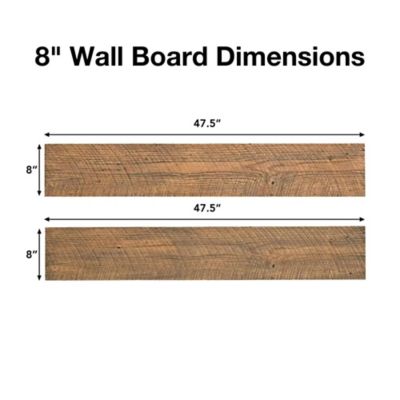 Image showing  6 pc. Wall Board Kit, Honey Roast Finish