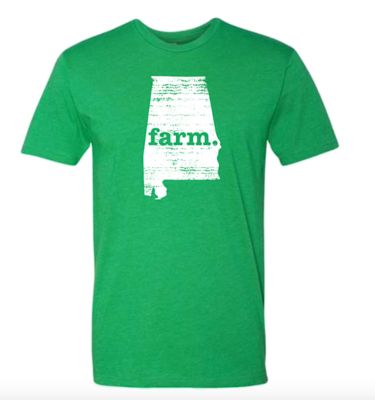 Home State Apparel Men's Alabama Farm Silhouette Farm T-Shirt