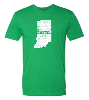 Home State Apparel Men's Indiana Farm Silhouette Home T-Shirt