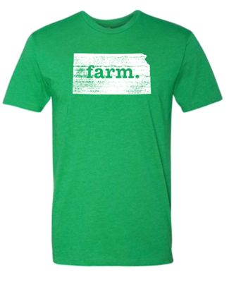 Home State Apparel Men's Kansas Farm Silhouette Home T-Shirt