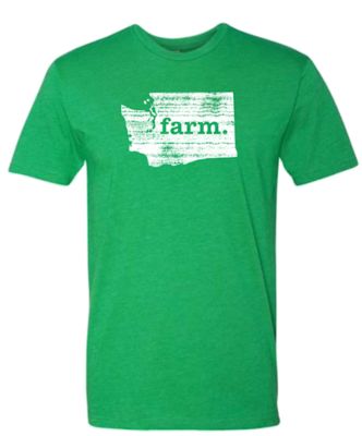 Home State Apparel Men's Washington Farm Silhouette Home T-Shirt