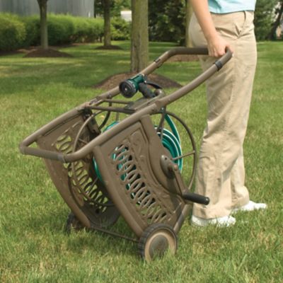 Image showing  150 ft. Capacity Decorative Metal Hose Cart