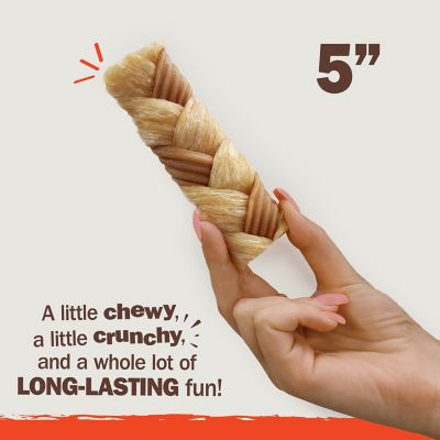 Image showing  Chewalicious Chewy 'N Crunchy Rawhide-Free Natural Braids Chicken (3 Count)