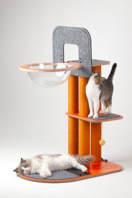 Image showing  Purr & Play Kitty Basketball Hoop and Scratch Post