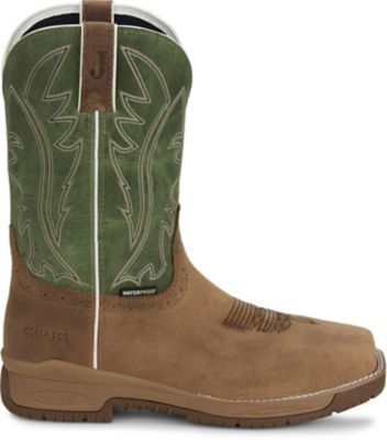 Image showing 5 th Justin Men's Commander NiTread 11 in. Comp Toe Waterproof Work Boot