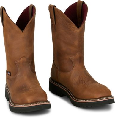 Image showing 7 th Justin Men's Homeland Ames 11 in. Waterproof Work Boot