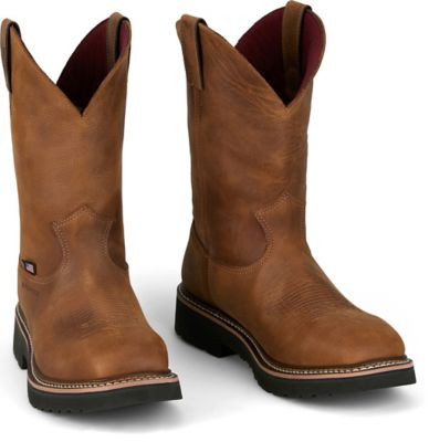 Image showing 7 th Justin Men's Homeland Ames 11 in. Waterproof Steel Toe Work Boot