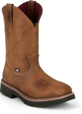 Justin Men's Homeland Ames 11 in. Waterproof Steel Toe Work Boot