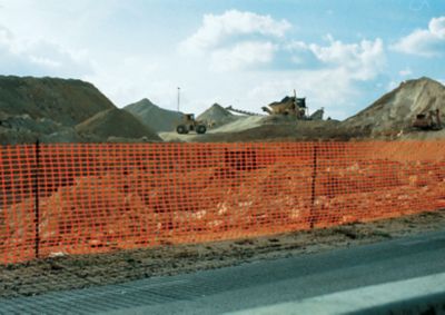 Image showing  4 ft. x 50 ft. Warning Barrier, Light Weight, Orange
