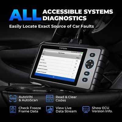 Image showing  7 in. Scan Tool with 28 Service Functions
