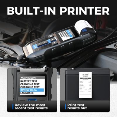 Image showing  Battery Charging & Cranking System Tester with Printer