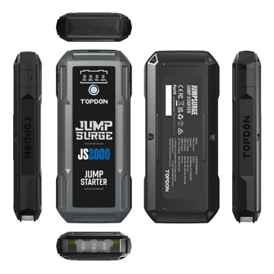 Image showing  2000 Peak Amp Battery Jumpstarter, Power Bank, & Flashlight