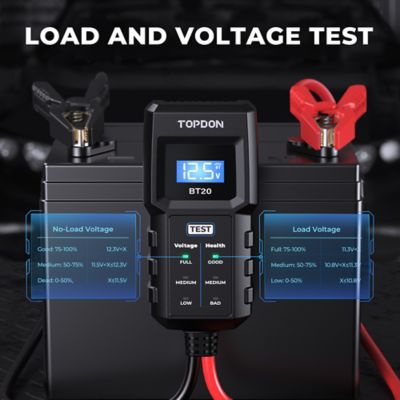 Image showing  Battery Load/Voltage Tester, Cranking & Charging Test with App