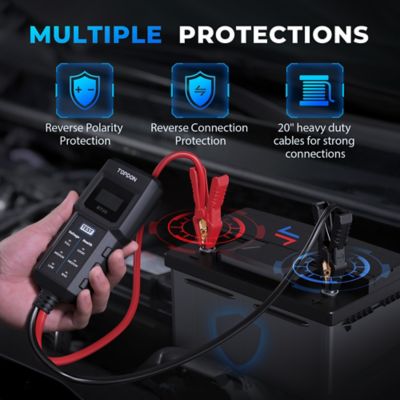 Image showing 7 th TOPDON Battery Load/Voltage Tester, Cranking & Charging Test with App