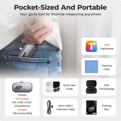 Image showing 8 th TOPDON Thermal Imaging Camera Designed for iOS Type-C Devices