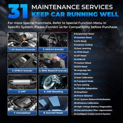 Image showing  7 in. Scan Tool with Service Functions & Bi-Directional Controls