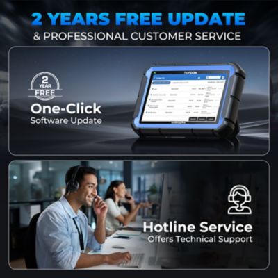 Image showing 6 th TOPDON 7 in. Scan Tool with Service Functions & Bi-Directional Controls