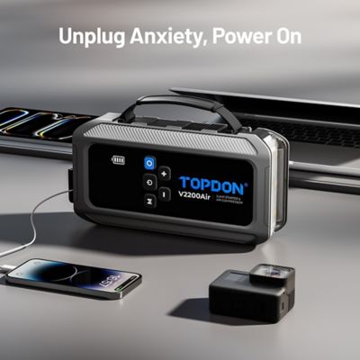 Image showing  2-in-1 2200 Peak Amp Jump Starter & Tire Inflator