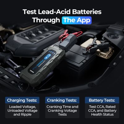 Image showing  2-in-1 2200 Peak Amp Jump Starter & Battery/System Tester