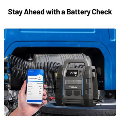 Image showing  2-in-1 4500 Peak Amp Jump Starter & Battery/System Tester