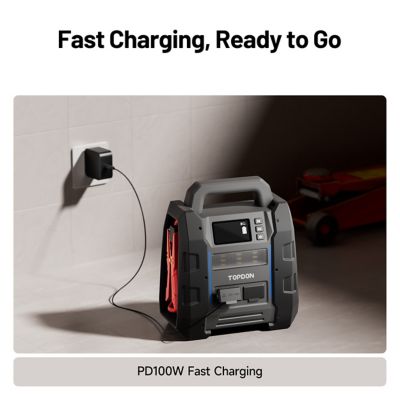 Image showing  2-in-1 4500 Peak Amp Jump Starter & Battery/System Tester