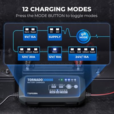 Image showing  30A Smart Charger and Power Supply 12V/24V