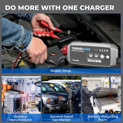 Image showing 9 th TOPDON 30A Smart Charger and Power Supply 12V/24V