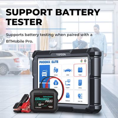 Image showing 5 th TOPDON 10.1 in. OE-Level Scan Tool, Cloud-Based Programming, CANFD