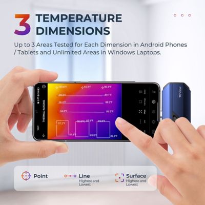 Image showing 7 th TOPDON Thermal Imaging Camera for Android Devices 9mm Adj. Lens