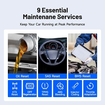 Image showing  5 in. Scan Tool - PCM/TCM/ABS/SRS Lifetime Updates 9 Ser Func