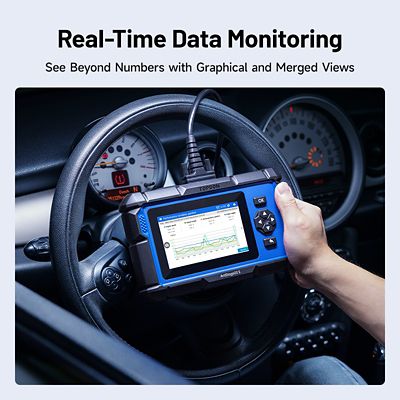 Image showing 7 th TOPDON 5 in. Scan Tool - PCM/TCM/ABS/SRS Lifetime Updates 9 Ser Func