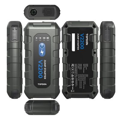 Image showing  2200 Peak Amp Jump Starter, Power Bank, & Flashlight