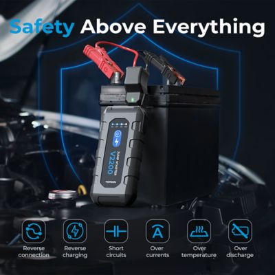 Image showing 5 th TOPDON 2200 Peak Amp Jump Starter, Power Bank, & Flashlight