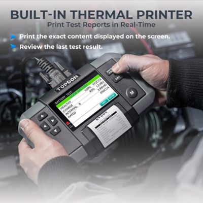 Image showing  12V Battery & 12V/24V System Tester with Built-in Printer