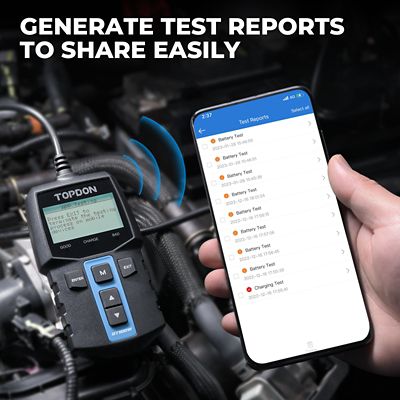 Image showing 6 th TOPDON Bluetooth 12V Battery & System Tester
