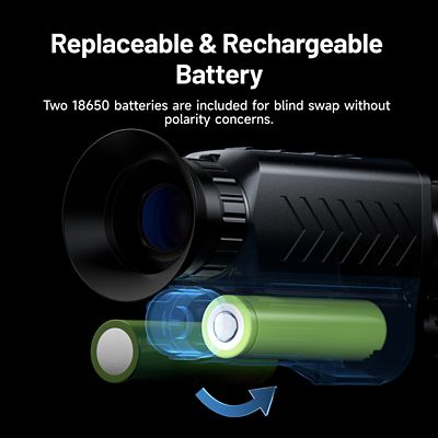 Image showing 7 th TOPDON Advanced Thermal Monocular Camera 35mm lens with 650 yd Range