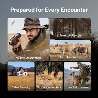 Image showing 9 th TOPDON Advanced Thermal Monocular Camera 35mm lens with 650 yd Range