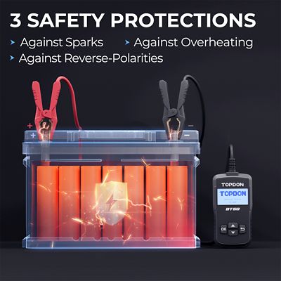 Image showing 5 th TOPDON Battery Charging & Cranking System Tester