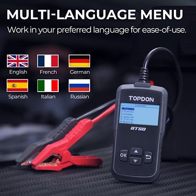 Image showing 6 th TOPDON Battery Charging & Cranking System Tester
