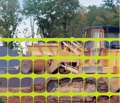 Image showing  4 x 50ft. Warning Barrier, Light Weight, Fluorescent