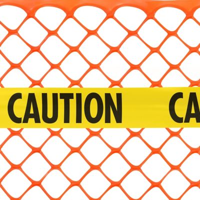 Image showing  4-ft x 100-ft Tenax Sentry Diamond Safety Fence Caution Tape, 2A240305