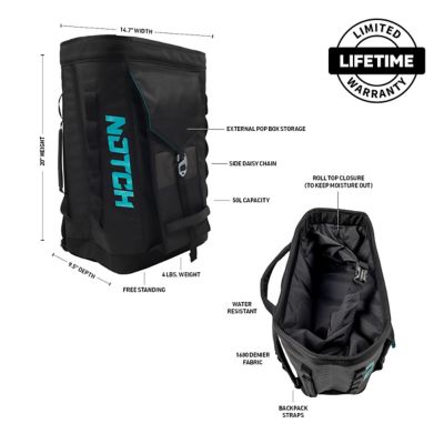 Image showing 5 th Notch Approach Rope Gear Bag, Black, 50L Capacity (99754)