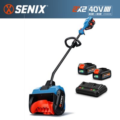 Senix 40V x 2 13 in. Dual Battery Snow Shovel with Batteries & Charger