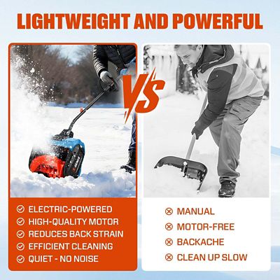 Image showing  40V x 2 13 in. Dual Battery Snow Shovel with Batteries & Charger