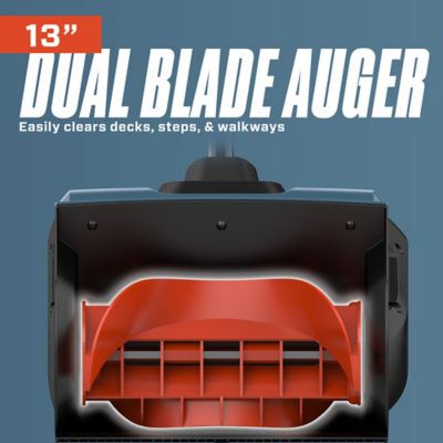 Image showing 9 th Senix 40V x 2 13 in. Dual Battery Snow Shovel with Batteries & Charger