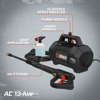 Image showing 2 th Senix 13A Pressure Washer 1700 PSI