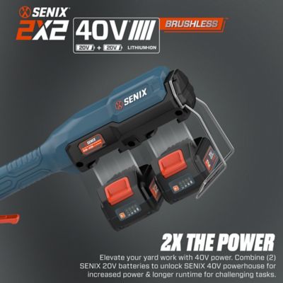 Image showing  X2 - Blower 40V 700 CFM with 2-4Ah Batteries & Dual Port Charger